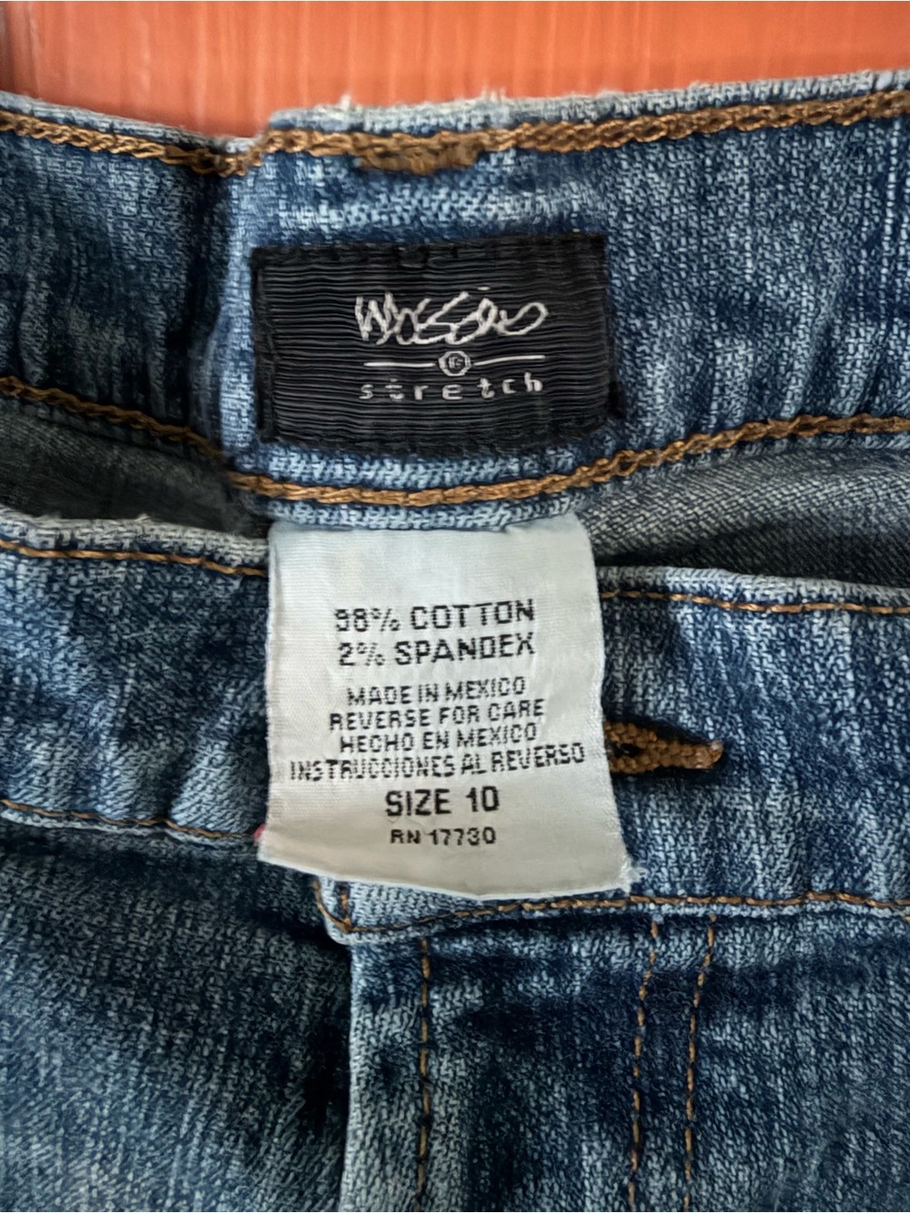 Wolfee Stretch Women's Blue Denim Jeans - Size 10